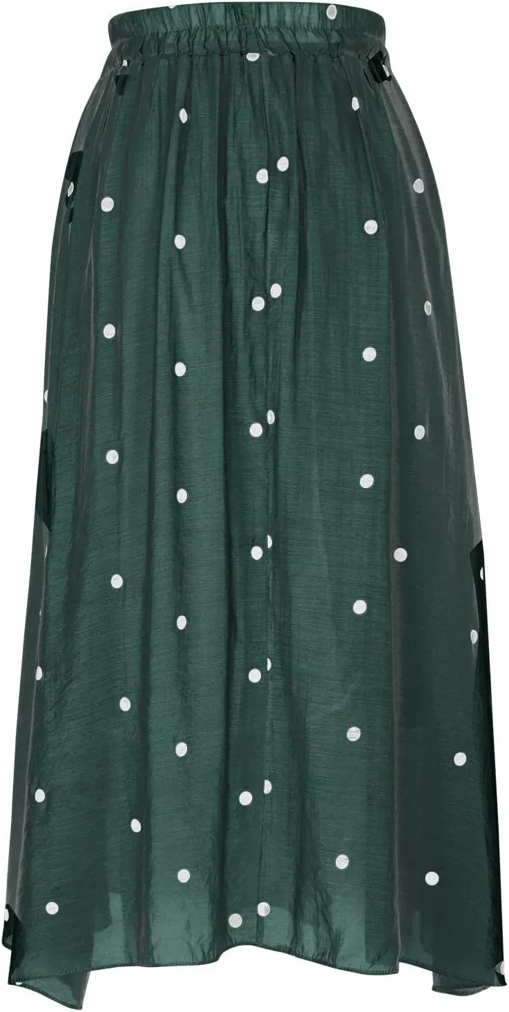 Women's High Cut Tie Knot Polka Dot Maxi Long Midi Mini Petite Skirts Loose Fit Skirt for Women Linen Skirts 2025