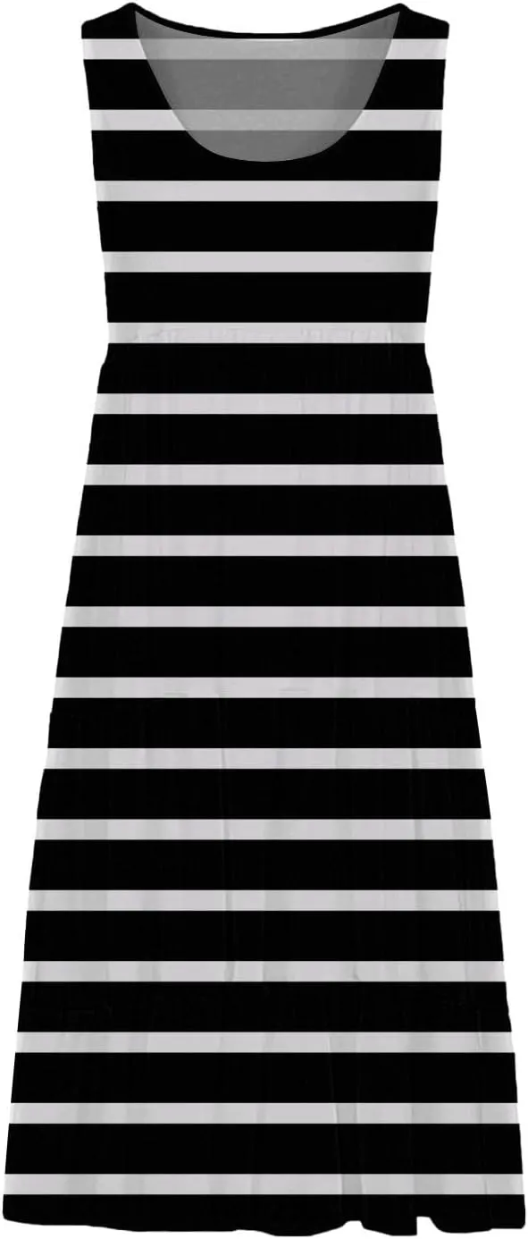 Womens Linen Dress Summer Dresses for Women Plus Size Beach Dress Casual Sundresses Sexy Sleeveless Dress Flowy Midi