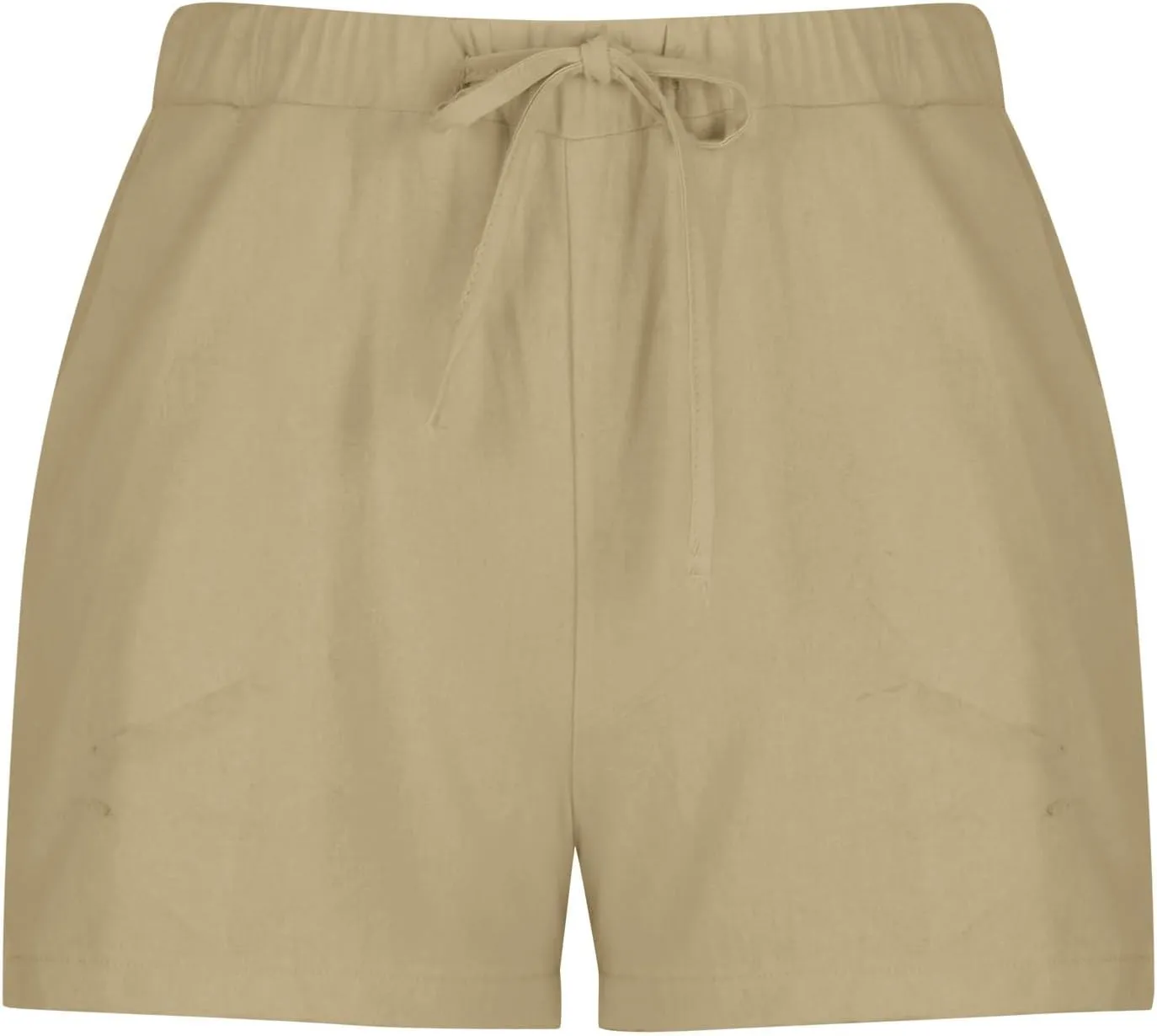Womens Linen Wide Leg Shorts with Pocket Elastic Waist 2025 Summer Pants Plus Size Beach Casual Loose Fit Lounge