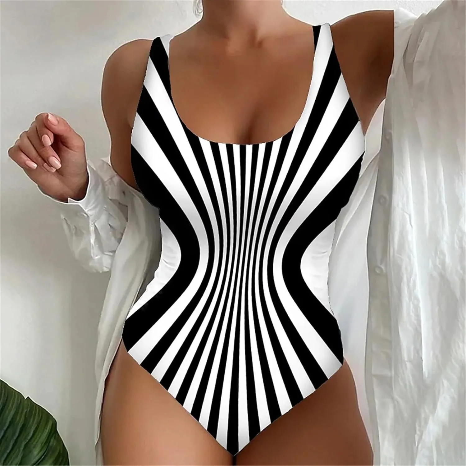 Women's One Piece Swimsuits Bathing Suit for Women with Bikini Maxi Wrap Skirts 2 Floral Print Fashion Swimsuit