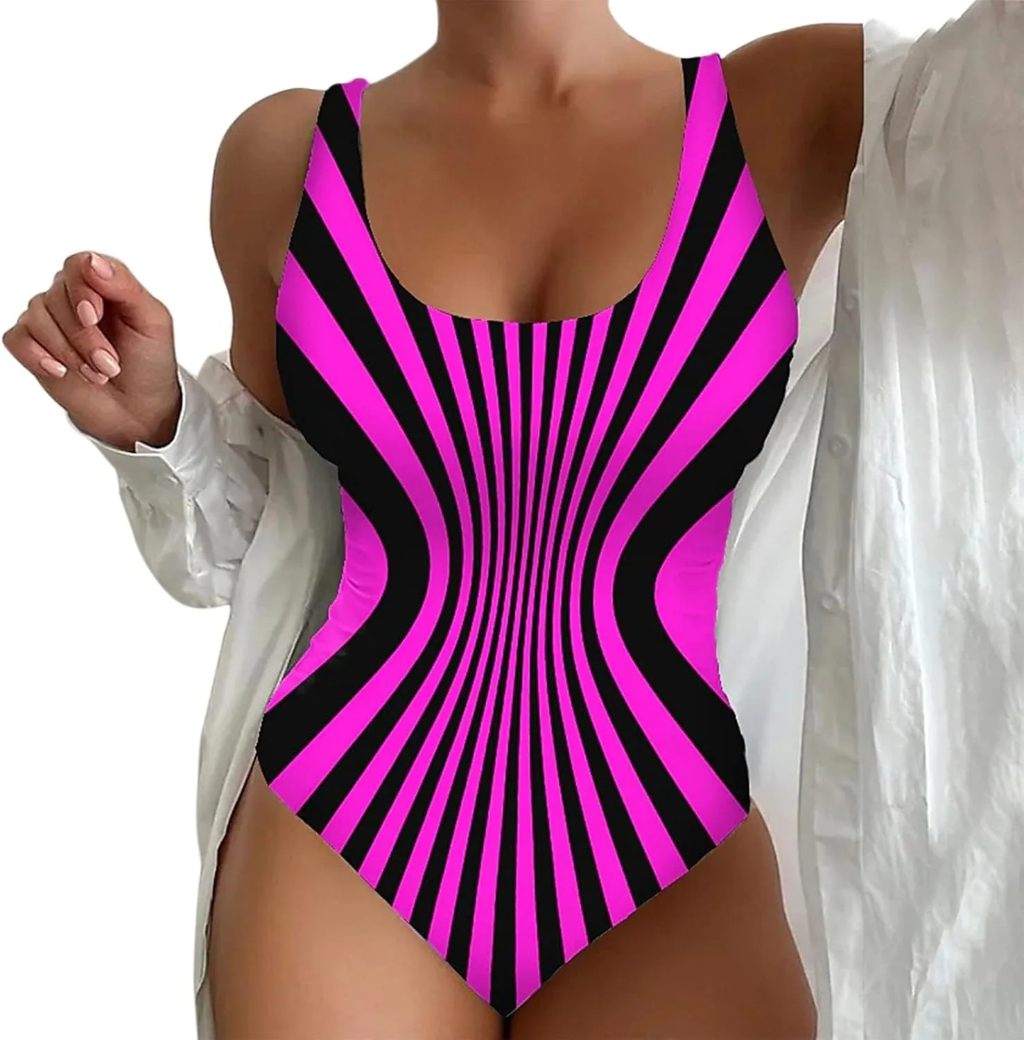 Women's One Piece Swimsuits Bathing Suit for Women with Bikini Maxi Wrap Skirts 2 Floral Print Fashion Swimsuit