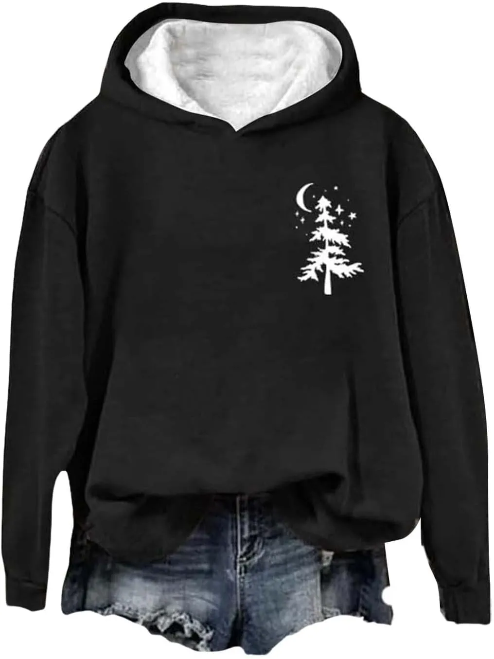 Womens Oversized Hoodies Sweatshirts Women's Check Zipper Hoodie Long Sleeved Hoodie Pullover Tops Loose Hooded