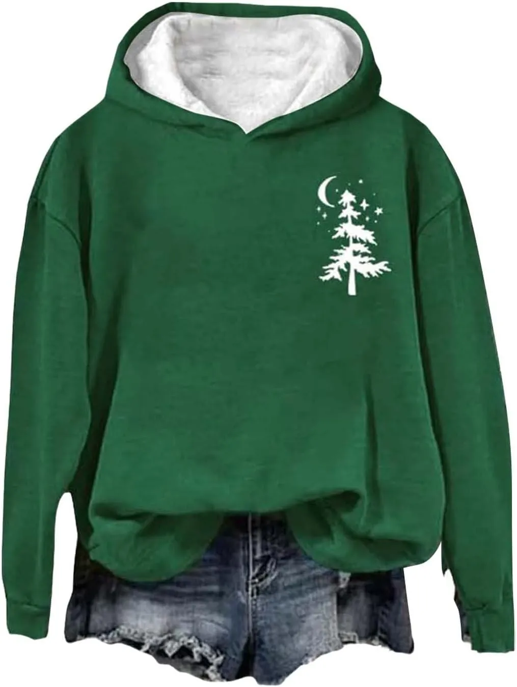 Womens Oversized Hoodies Sweatshirts Women's Check Zipper Hoodie Long Sleeved Hoodie Pullover Tops Loose Hooded