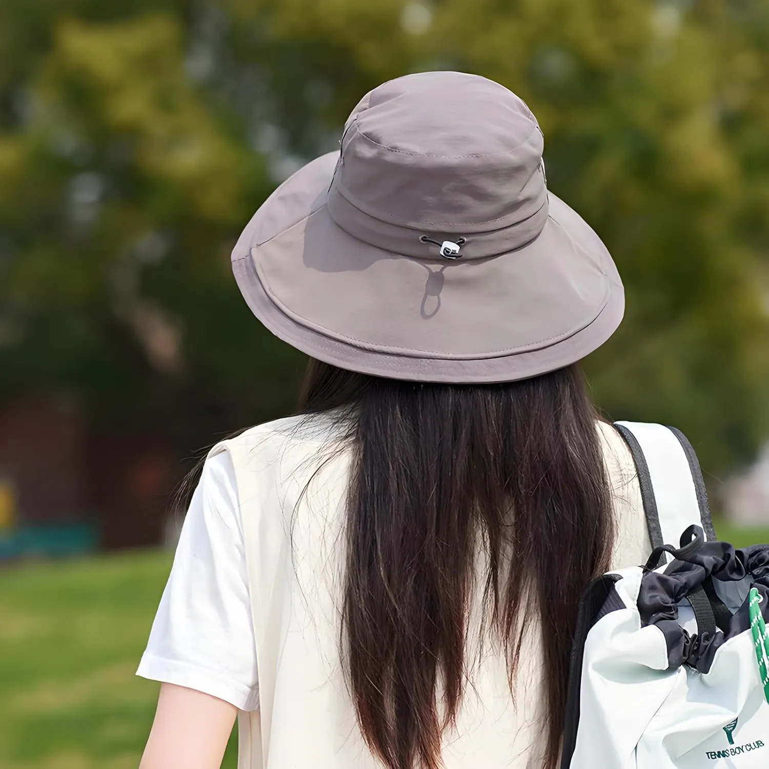 Womens Sun Hat with Ponytail Hole Beach Summer Hat Wide Brim Packable Gardening Hats