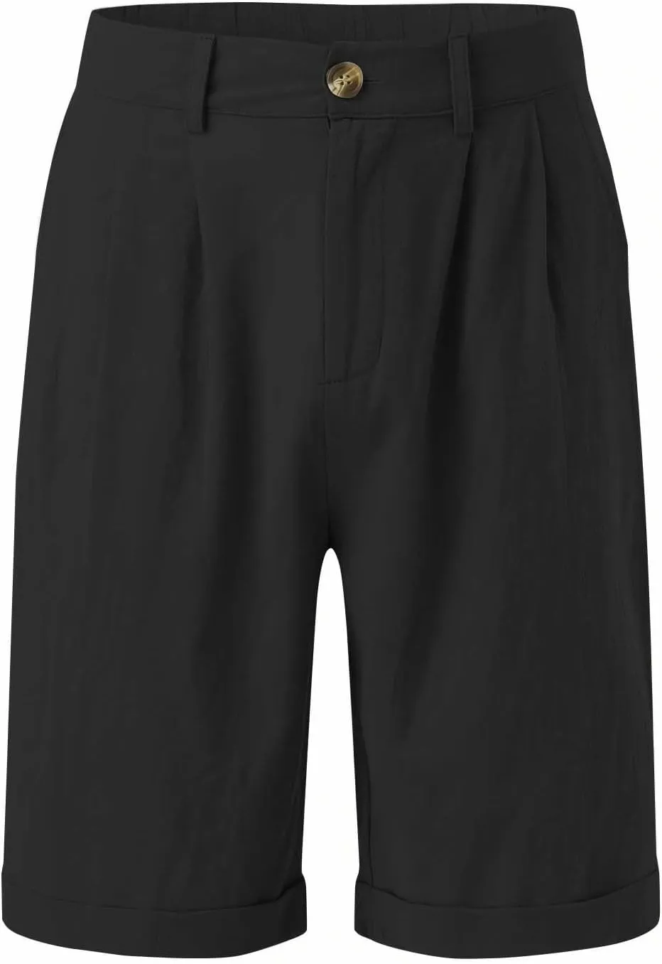 Ymosrh Men's Casual Chino Shorts Pleated Front Short Casual Lightweight Summer Golf Shorts Mens Pants, S-3XL