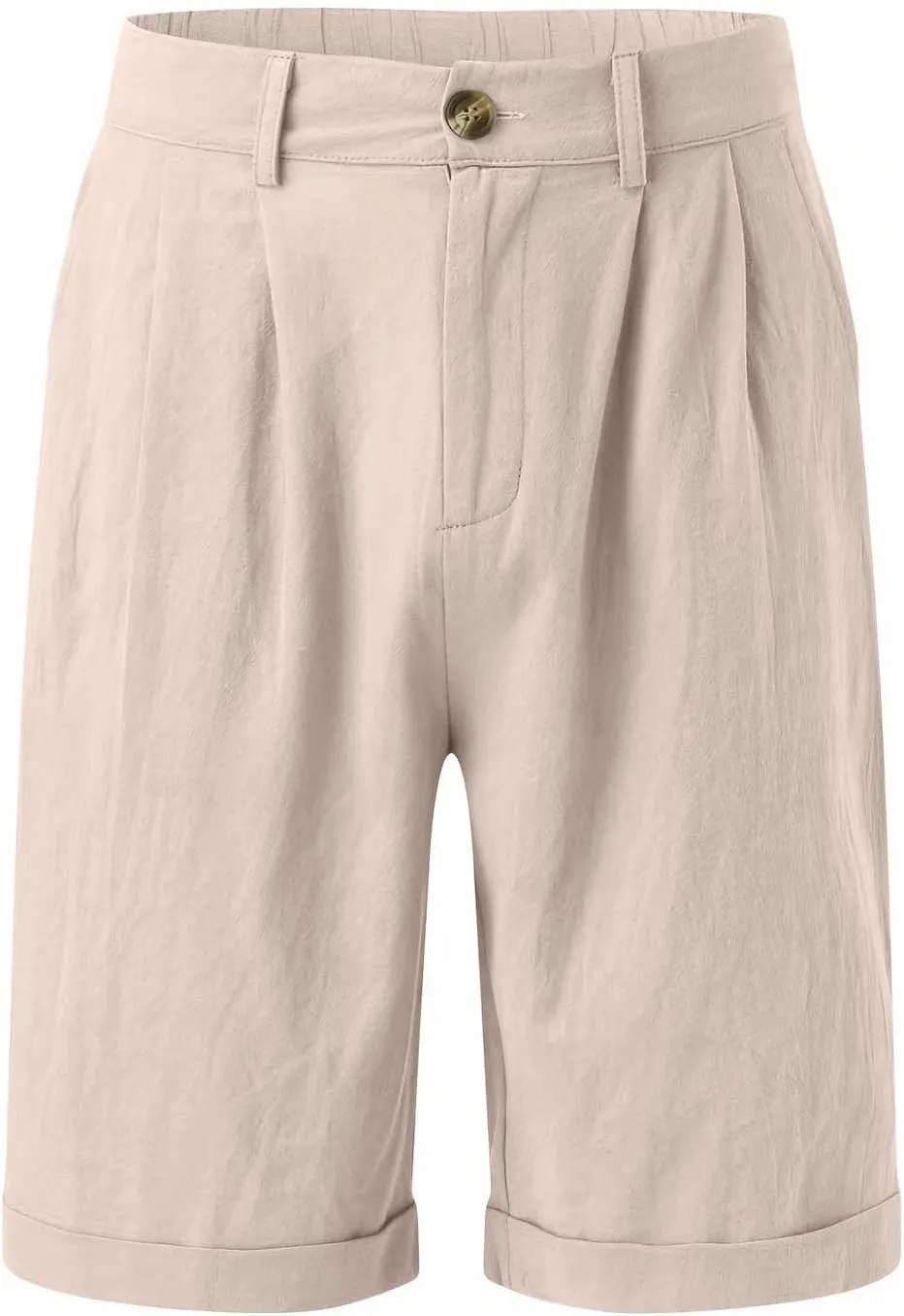 Ymosrh Men's Casual Chino Shorts Pleated Front Short Casual Lightweight Summer Golf Shorts Mens Pants, S-3XL