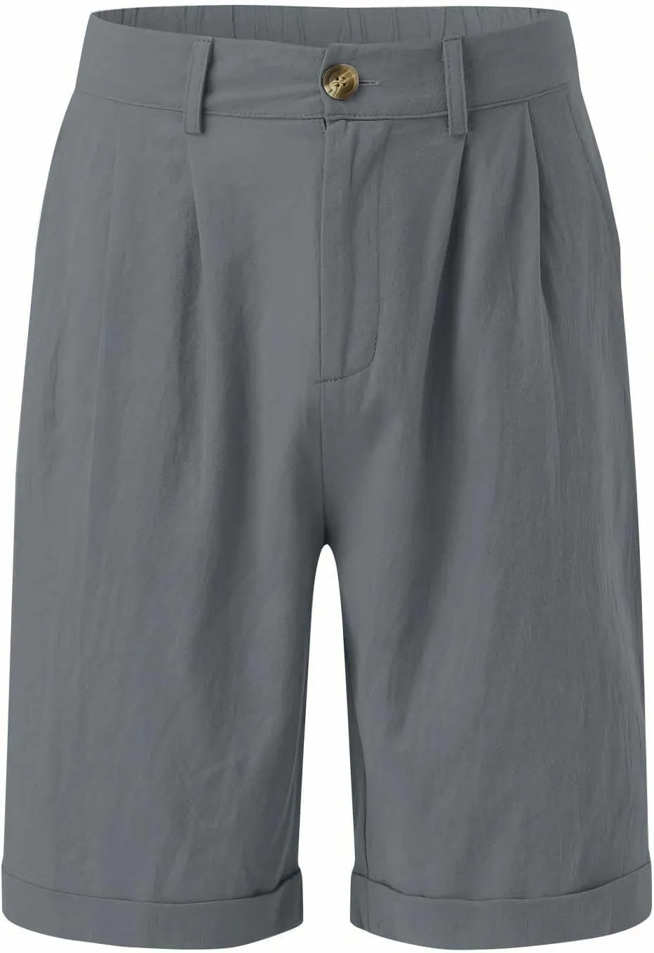 Ymosrh Men's Casual Chino Shorts Pleated Front Short Casual Lightweight Summer Golf Shorts Mens Pants, S-3XL